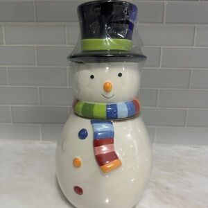 Festive Snowman Cookie Jar